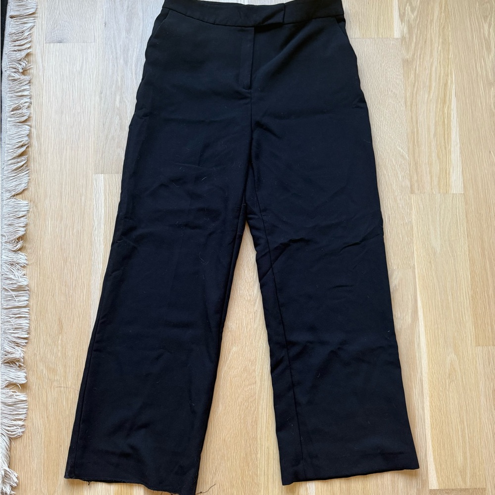 Zara | Classic Black Wide-Leg Trousers | size XXL